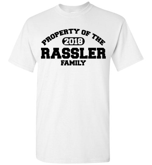 Property of Rassler Family. Adult. SS Tshirt