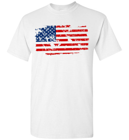 Distressed Flag. Adult. SS Tshirt